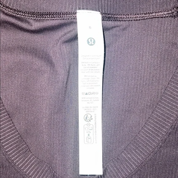 Lululemon All Aligned Ribbed Long Sleeve Midi Dress Sequoia Brown Size 8 NWT - Picture 4 of 7